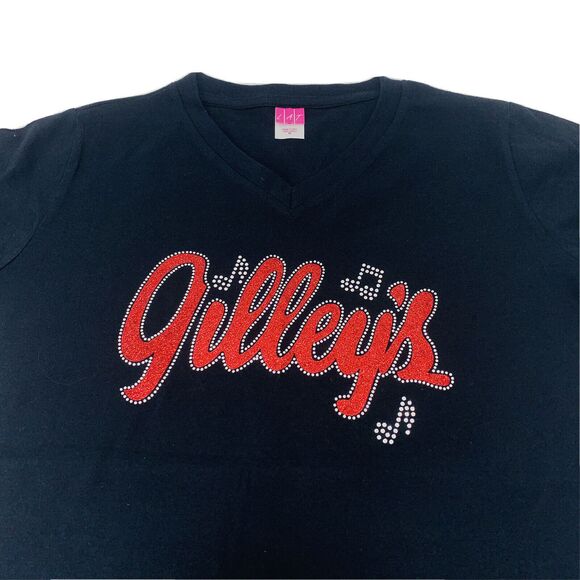 Gilley's nightclub Dallas Tx Bar Tshirt Mickey Gilley Country Music Beaded M - Picture 2 of 6